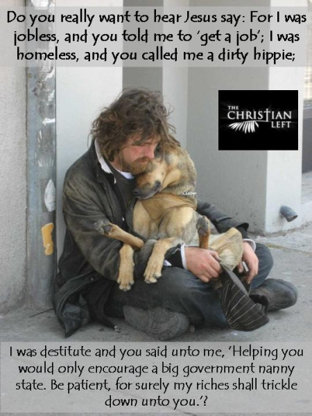 Homeless Man and Dog